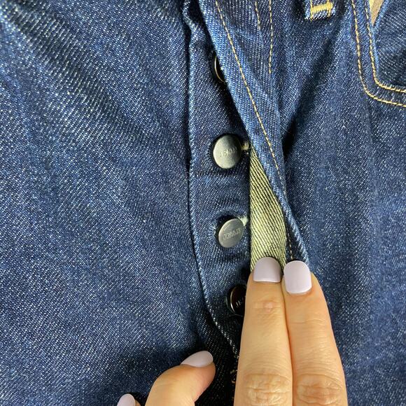 Jean Atelier Dark Wash High Rise Skinny Jeans Size 26 Button Fly - Picture 6 of 11